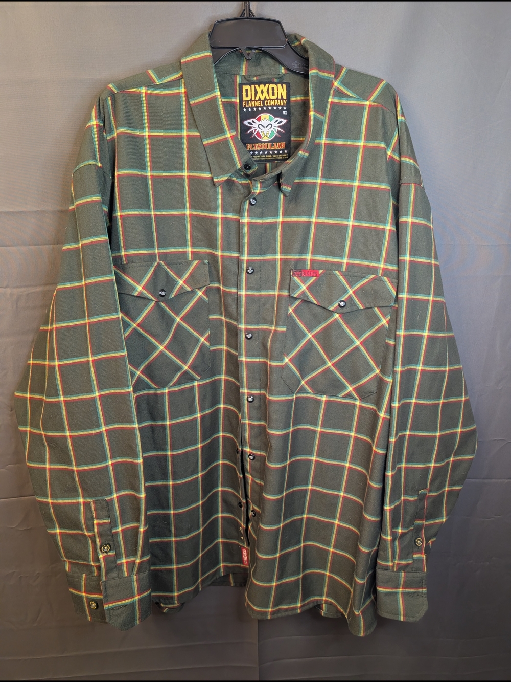 DIXXON Black Flys Collab Limited Edition Flannel Shirt - NWOT